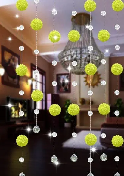 10meters/lot(The min order is 10 meters), AAA+,glass Crystal wheel bead Curtain!Divider/glass Beaded Strands,xl-06