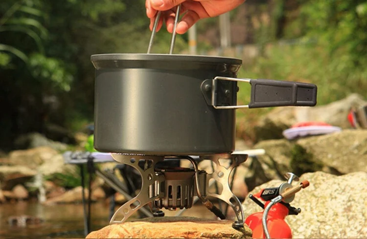 Portátil de Gás Fogão ao ar Óleo Múltipla Aplicação Combustível Livre Backpacking Caminhadas Acampamento Panelas Fogão Queimador Piquenique Brs-8 11 Esporte e Lazer