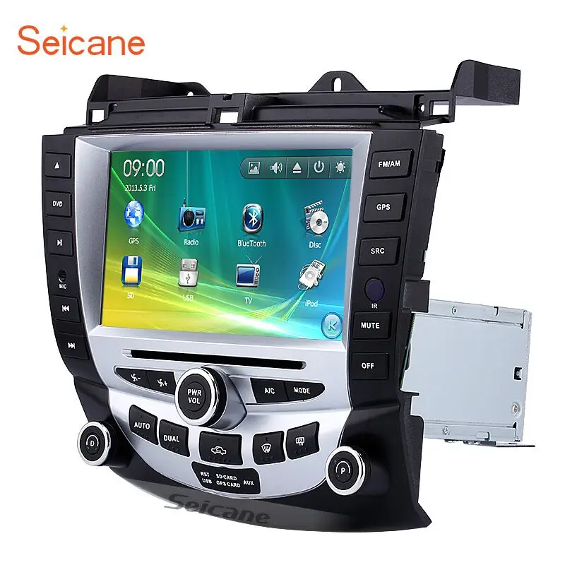 Seicane Car Radio Bluetooth DVD Player Stereo for 2003 2007 Honda