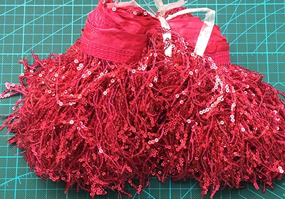 Новое поступление 15 см ширина Лазерная Sequined Fringe отделка кружевом для DIY Швейные Латинской платье костюмы 10 метров в серию - Цвет: 3