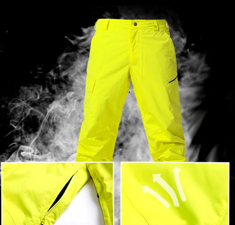 Модные цветные мужские зимние штаны, уличная спортивная одежда, специальные штаны для сноубординга 10 k, ветрозащитные водонепроницаемые лыжные брюки