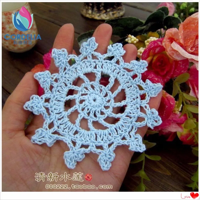 Новое поступление 50 рис/лот хлопок вязание крючком doily подстаканник хлопчатобумажная Подставка для планшета для домашнего декора кружева doilies войлочные коврики