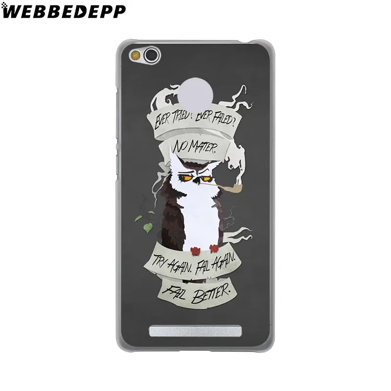 WEBBEDEPP Cartoon Animal Owl Painting Phone Case for Xiaomi Redmi 4X 4A 5A 5 Plus 6 Pro 6A S2 Note 5 6 Pro 4X Cover