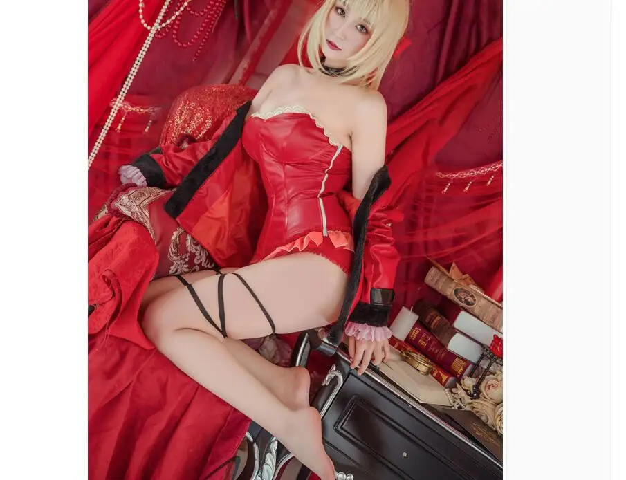 Saber Nero FGO Fate Grand Order сабля для косплея Nero Косплей Костюм Saber Nero Косплей Костюм Сделано платье Ночная Роза Пижама