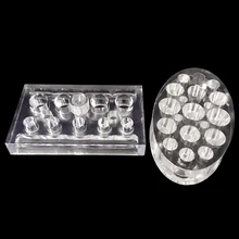 2 шт./компл. Перманентный макияж татуировки пластиковый Кристальный пигмент чашки полка используется для различных размеров Пигментные чашки аксессуары Поставка