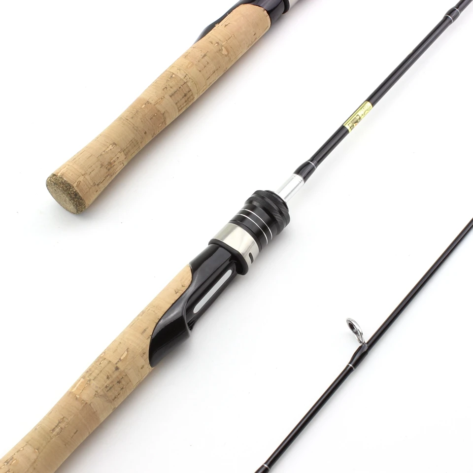 

Ultra light ul spinning Fishing rod fishing wooden handle Lure Weight 1-7g line 1-5lb carbon soft lure rod Solid tips rod