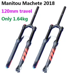 Велосипедный спорт вилы мм 120 мм путешествия Manitou мачете 27.5er Mountain горный велосипед подвеска Матовый Черный PK SR SUNTOUR 2018