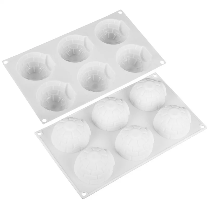 1PC Easy to Clean Non-stick Non-toxic Flexible 3D Snow House Silicone Molds Dessert Mold Bakeware Ice Cream for Kitchen Bak | Дом и сад