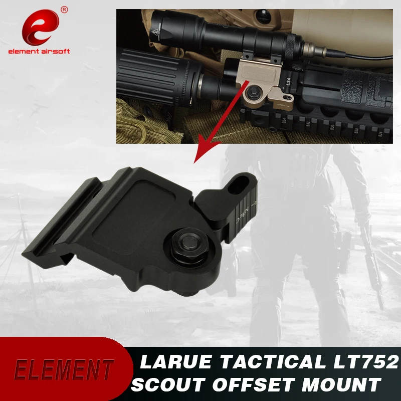 

Element LaRue Tactical LT752 Weapon Light Scout Offset Mount Hunting Accessories Tactical Flashlight Mount EX290