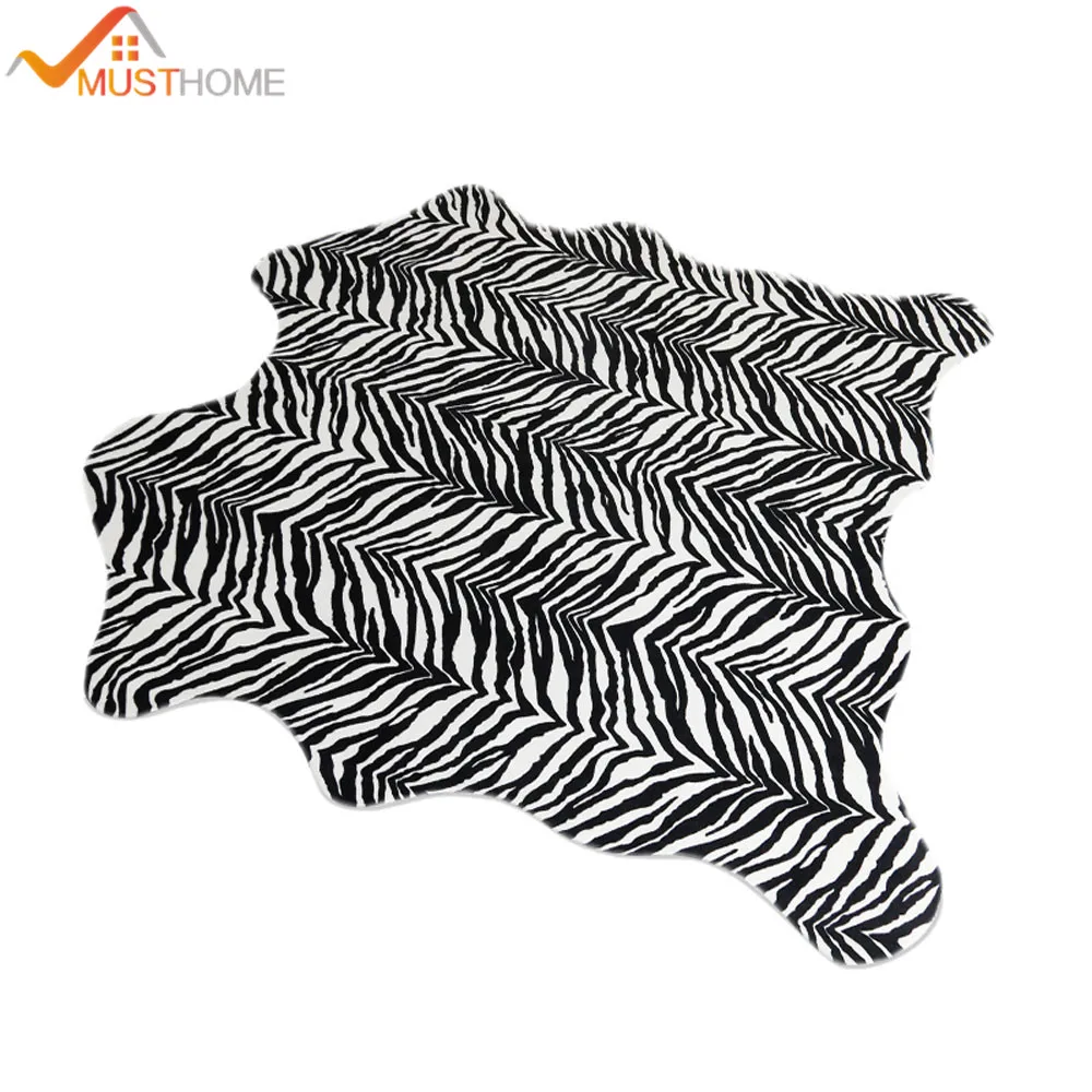 Zebra Kunstliche Tier Pelz Teppich Teppiche 55 1 Wx62 9 L