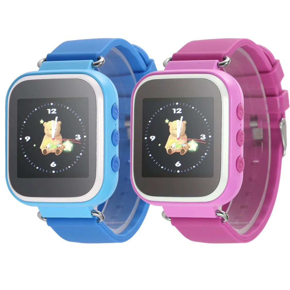 Multifunction Kids Smart Watch Positioning Color Display Multiple Languages With SOS Button Anti Lost Watch(pink)