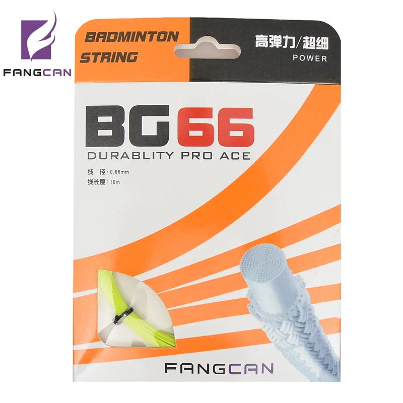 

5pcs FANGCAN BG66 Badminton strings for Badminton Racket 0.66 mm Diameter 20-25 LBS