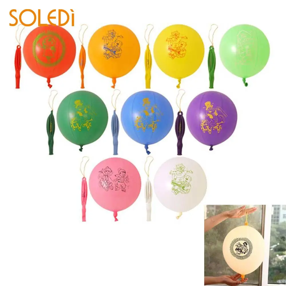 

Multi-Coloured Punchballs with Rope Festival Creative Punch Balloon Kids Toys Elastic Home Decoration