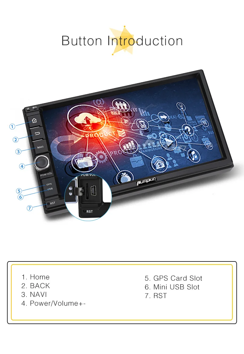 Cheap Pumpkin 2 Din 7