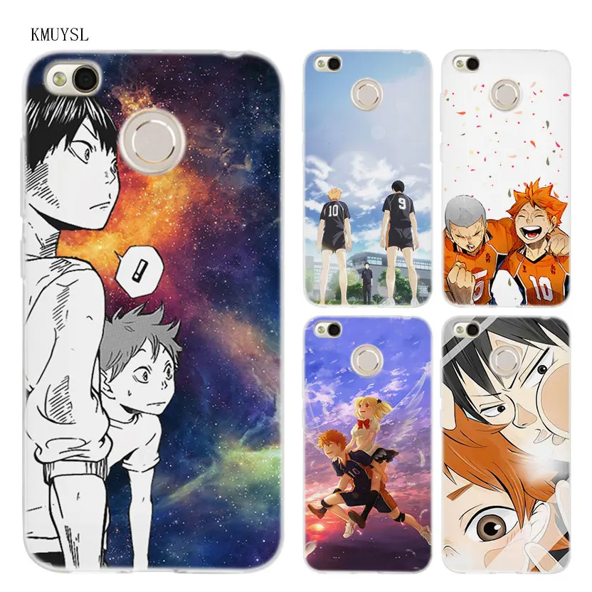 

KMUYSL Haikyuu Hinata attacks Anime TPU Transparent Soft Case Cover for Xiaomi Redmi Note 4X 4 4A 5 Mi A1 Plus