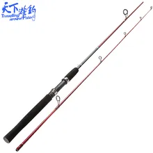 1,98 м 2 секции спиннинговая Удочка m и ML power Carbon Fiber Lure Rod 3,5-18 г вес приманки 4-10 фунтов Вес лески Vara De Pescar
