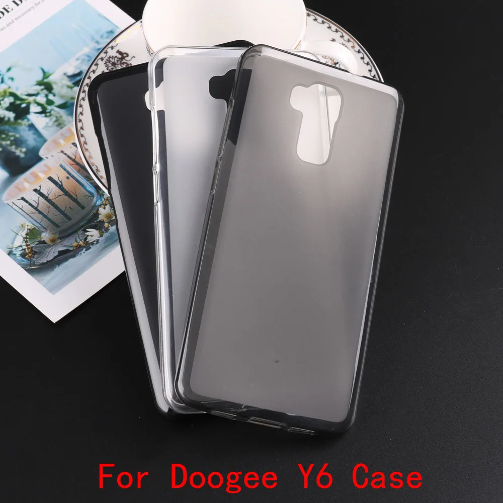 Простой Ультратонкий чехол для телефона Doogee Y6 чехлы задняя крышка мягкий матовый