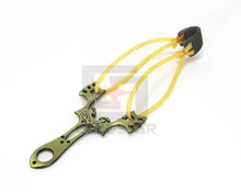 32008 Powerful Creative Metal Slingshot Shot Brace Catapult With Rubber Band For Outdoor Hunting Shooting Sports Entertainment