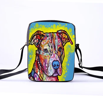 

Customized ladies Messenger shoulder bag 3D photo print printed animal cartoon shoulder slung child children bag cute dog