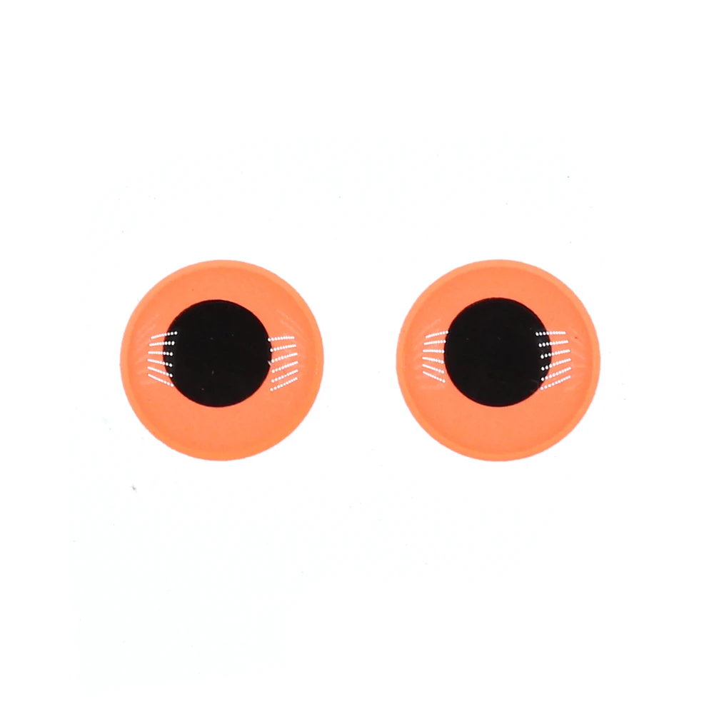 Bimoo 50 шт. световая приманка для рыбалки глаза 3D моделирование нахлыстом Гольян Искусственные глаза рыбы Оранжевый Синий Зеленый 3 мм/4 мм/5 мм и т. Д