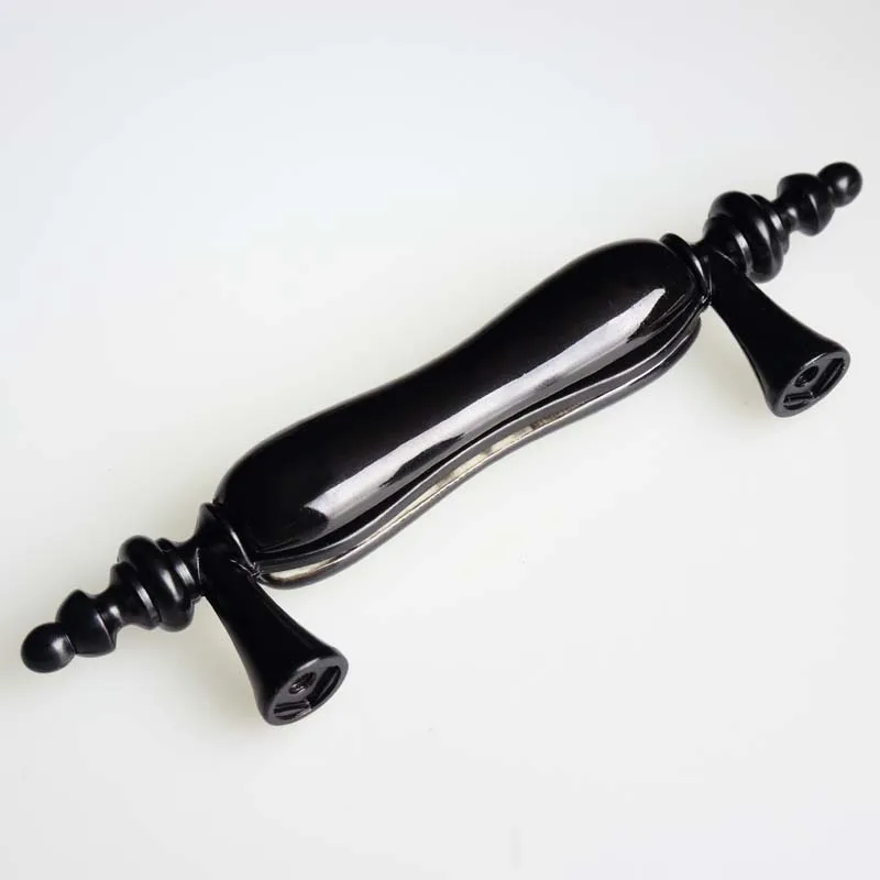 

76mm black furniture handle black dresser cupboard pull 3" kichen cabinet drawer knob furniture hardware decorate handles pulls