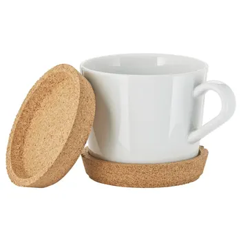 

4pcs/pack Cup Mats Pads coffee cup mats household dinnerware tabletop mug mats soft wood pad kitchen tools tea cup mats