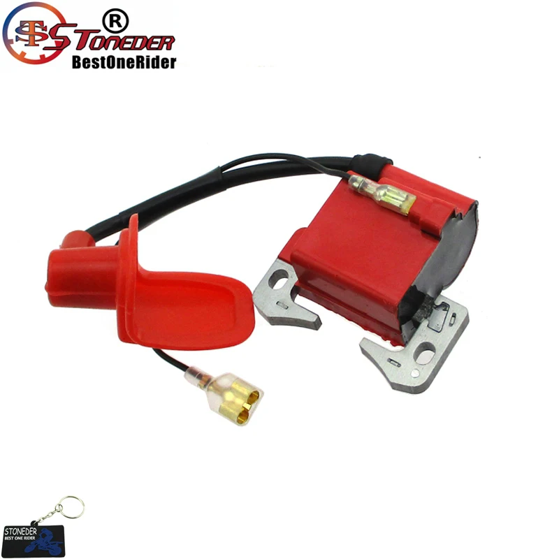 Красная катушка зажигания гонщика для 2 тактного 47cc 49cc двигателя мини