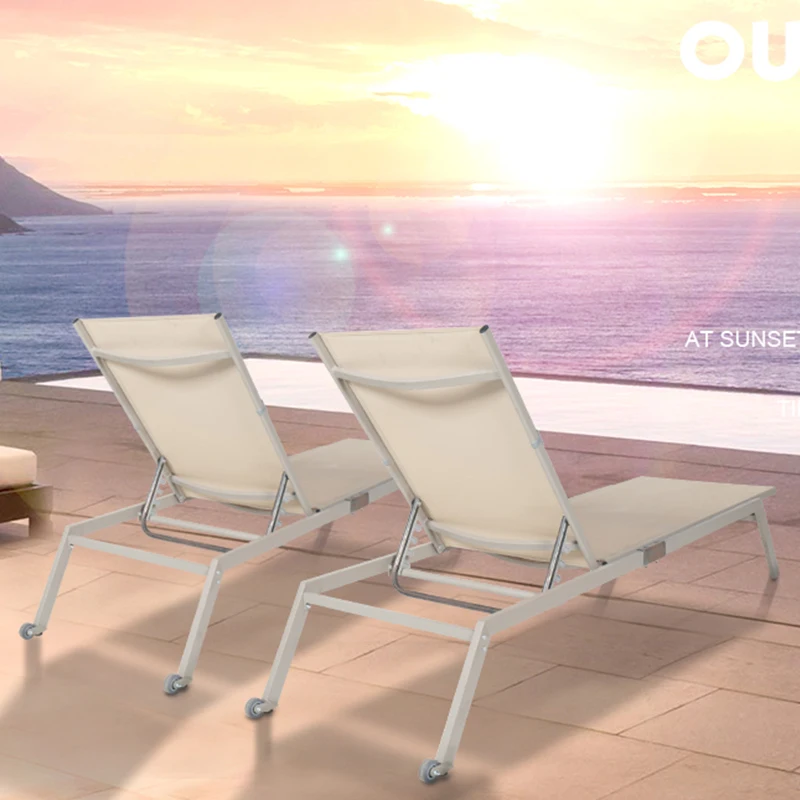 BLUERISE 2 Pack всепогодное уличное патио Шезлонг пляжное складывающееся откидное