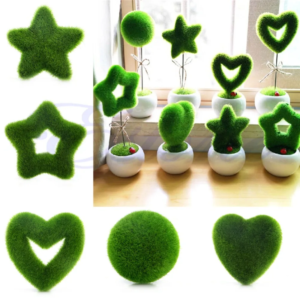 

Artificial Potted Pot Fake Plant Hairy Cute Grass Home Table Decor Gift