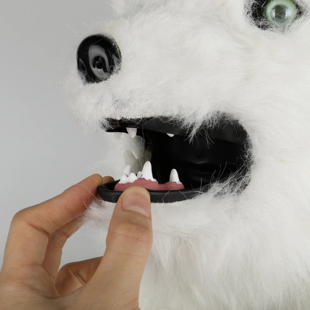 Cosplay Latex Mask Carnival Prop Costume Masks Adult Animal White Dog Mask Can Open Mouth Cosplay Halloween Party image_1