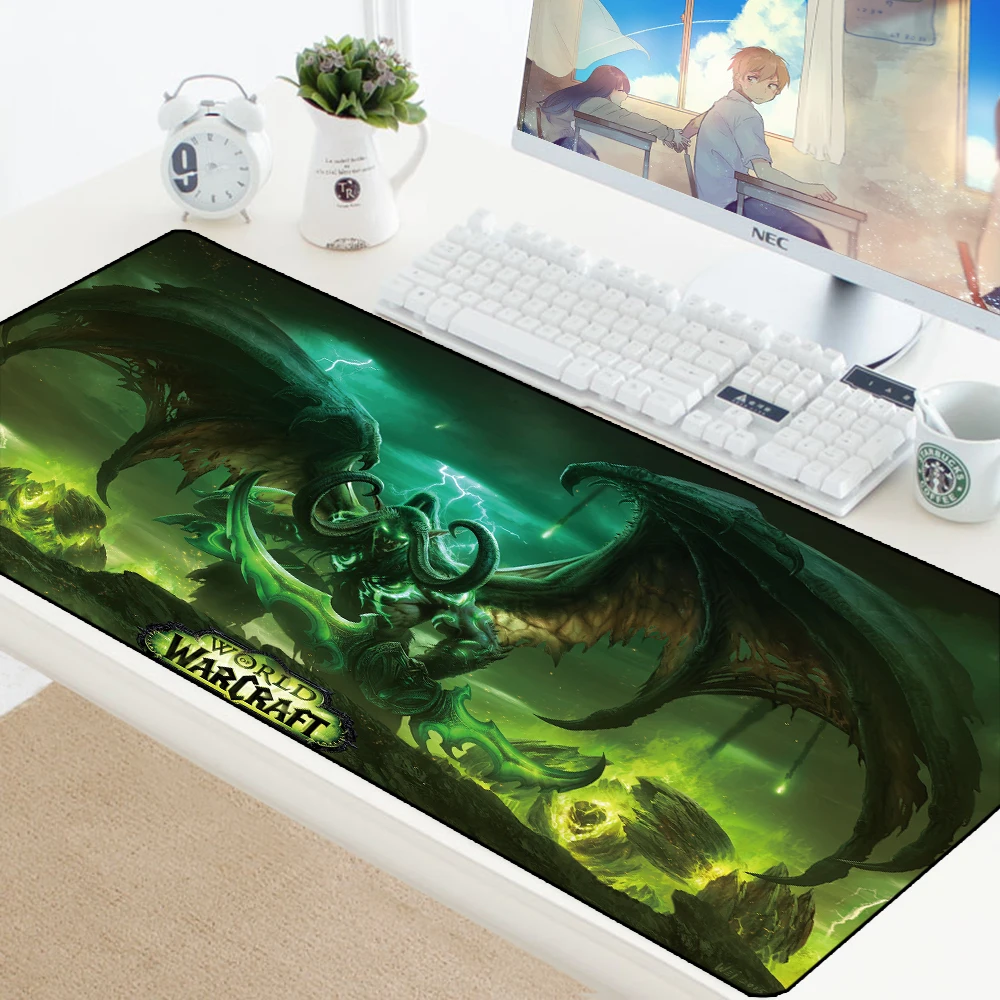 

XL World of Warcraft Gaming Mouse Pad Large Customized Laptop Gamer Mousepad Speed Rubber Desktop Notebook Mat 70x40cm for LOL