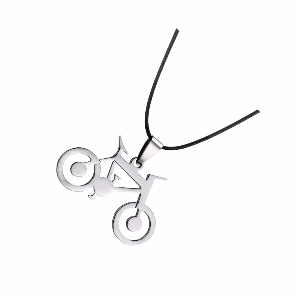 Cycolinks Bike Pendant Mens Necklace