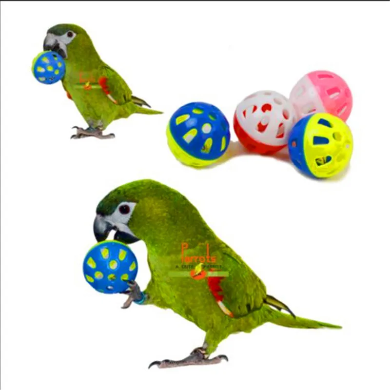 

Pet Parrot Toy Bird Hollow Bell Ball For Parakeet Cockatiel Chew Fun Cage Toys