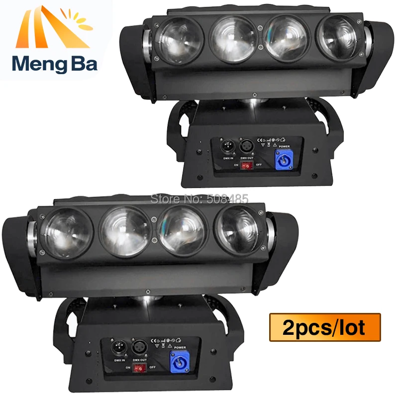

2pcs/lot Fast Shipping 8x10W 4IN1 RGBW Led Spider Moving Head Beam Light DMX Led Spider Light Spider led DJ/Party/Wedding Light