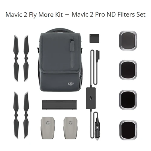 DJI Mavic 2 Fly More Kit несколько интеллектуальных батарей для более длительного полета Совместимость с Mavic 2 Pro и Mavic 2 Zoom - Цвет: Kit M2P Filters