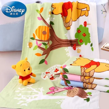 

Disney Winnie the Pooh cotton gauze large bath towel Baby comfort 70*140cm bath towel