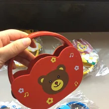 Детские мультфильм Деревянные игрушки трещотки/дети ребенок Инструментальная музыка животного кровать погремушки с кольцами для новорожденных игрушки