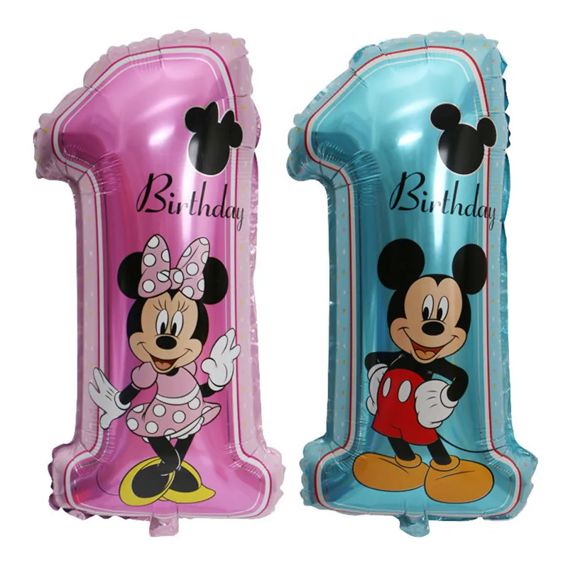 

Giant Mickey Minnie Mouse Balloon Cartoon Foil Balloon Kids Birthday Party Decorations Classic Toys Gift cartoon hat