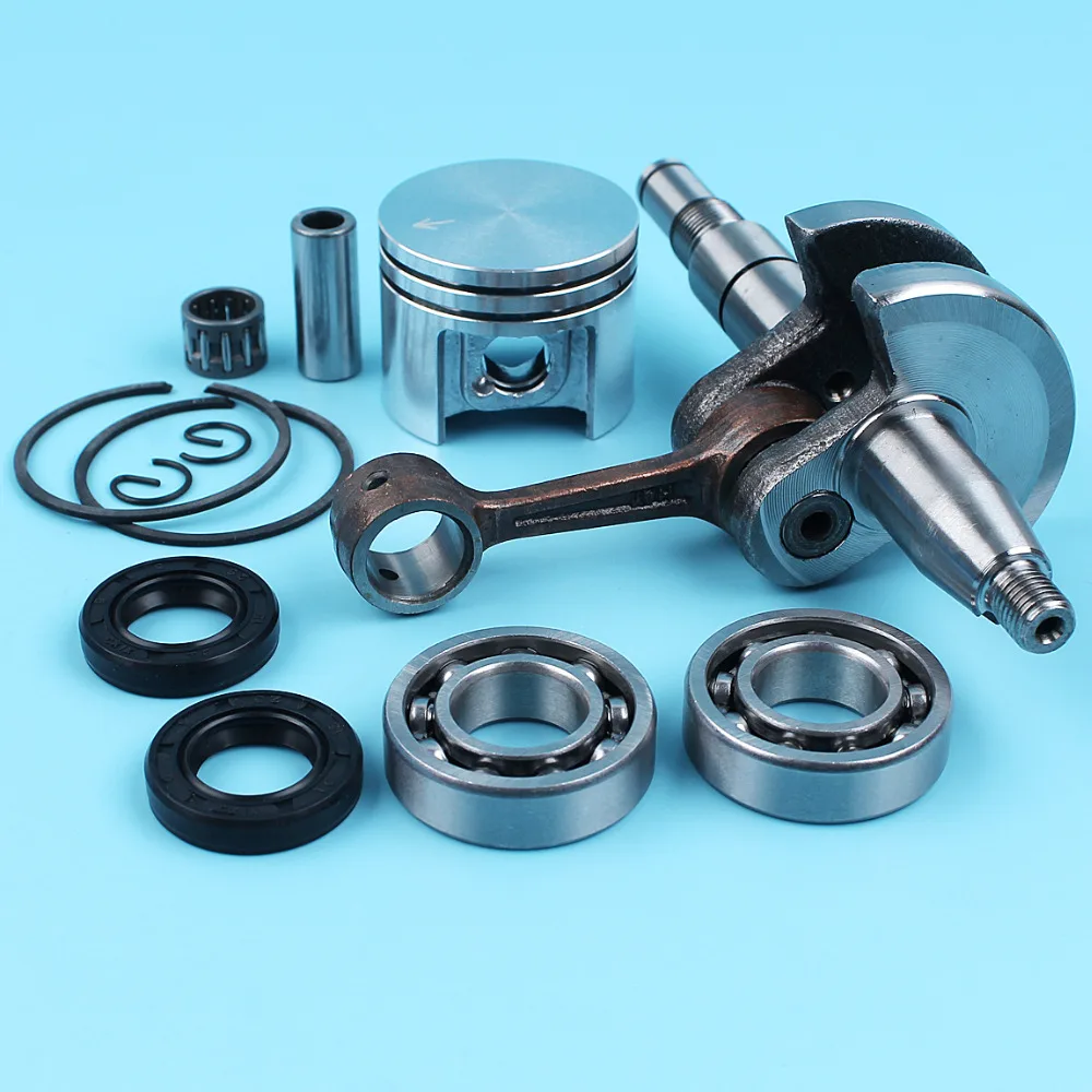 Crank Crankshaft Main Bearing & Oil Seals Set W/ 38mm Piston Rings 10mm