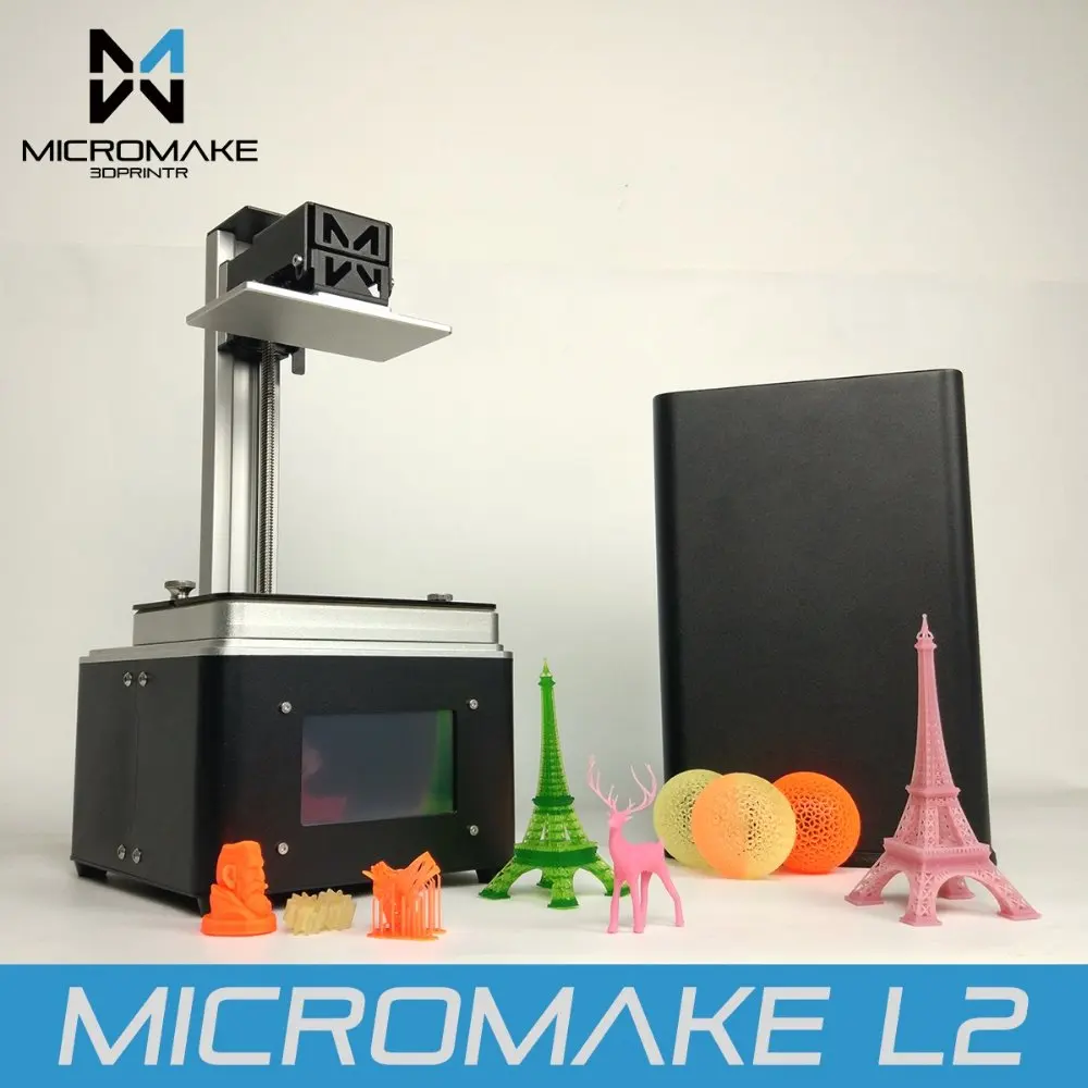 

EAST 3D 2017 L2 UV Resin 3d printer SLA/DLP 3D Printer with touch screen LCD light-curing High Accuracy