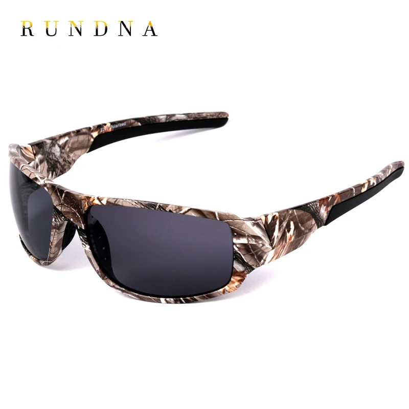 RUNDNA Camo Frame Polarized Sports Sunglasses Outdoor Camping Hunting