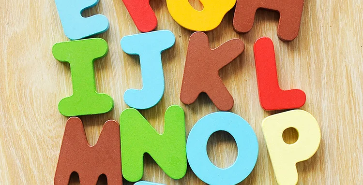 Распознавание обучения игрушки головоломки Дети просветить карты деревянная игрушка буквы познание раннее образование английский
