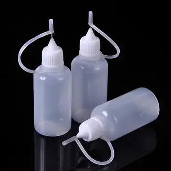 

50ml Plastic Squeezable Needle Bottles Eye Liquid Dropper Sample Eyes Drop Refillable Bottle drop shipping