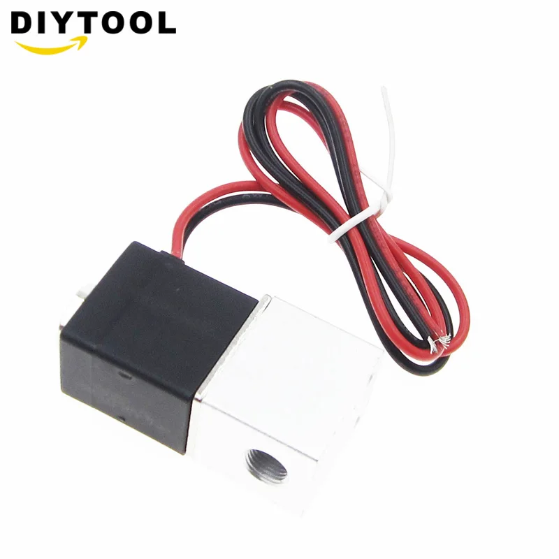 1 шт. 1/" NPT 2 способа нормально закрытый клапан 12 В пневматический Алюминиевый Электрический соленоидный воздушный клапан