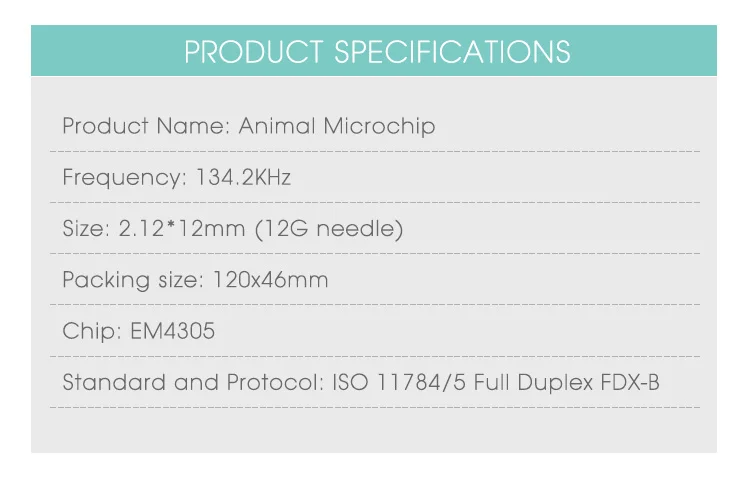 (80 шт.) животных шприц с микрочипом 134,2 кГц RFID чип собака ID инжектор микрочипы транспондера FDX-B 2,12*12 мм 1,4*8 мм 1,25*7 мм