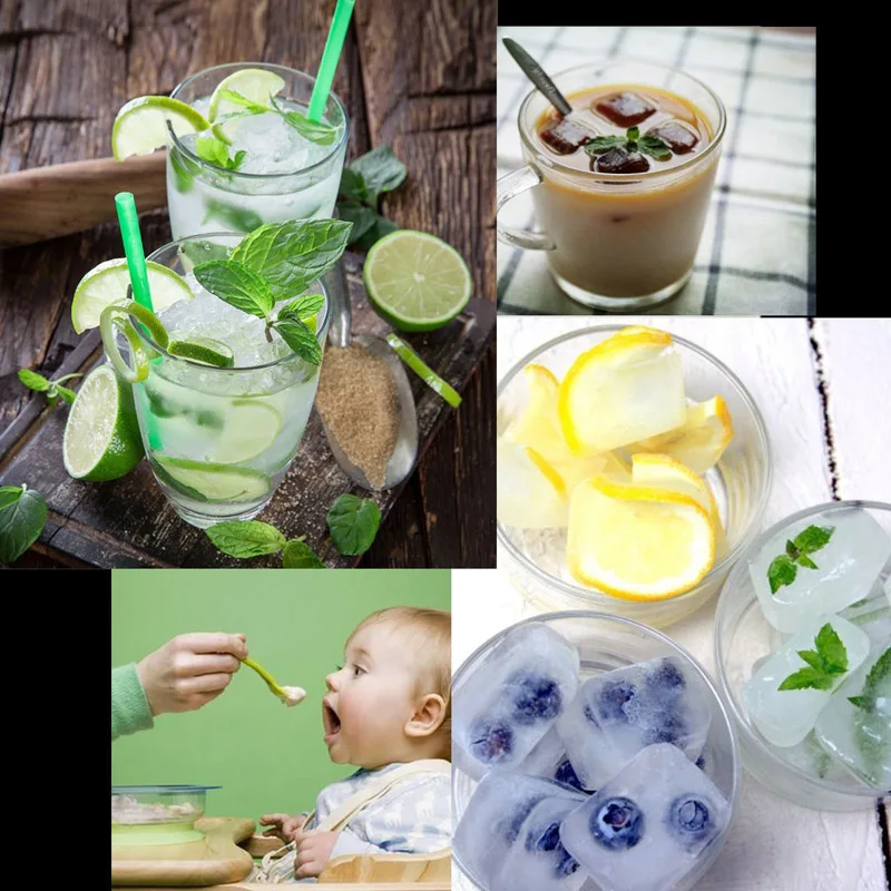 24 Grid Silicone Ice Trays Big Ice Cube Mold Square Cubes Easy Release Silicone Ice Maker Home Bar Party Kitchen Accessories (5)