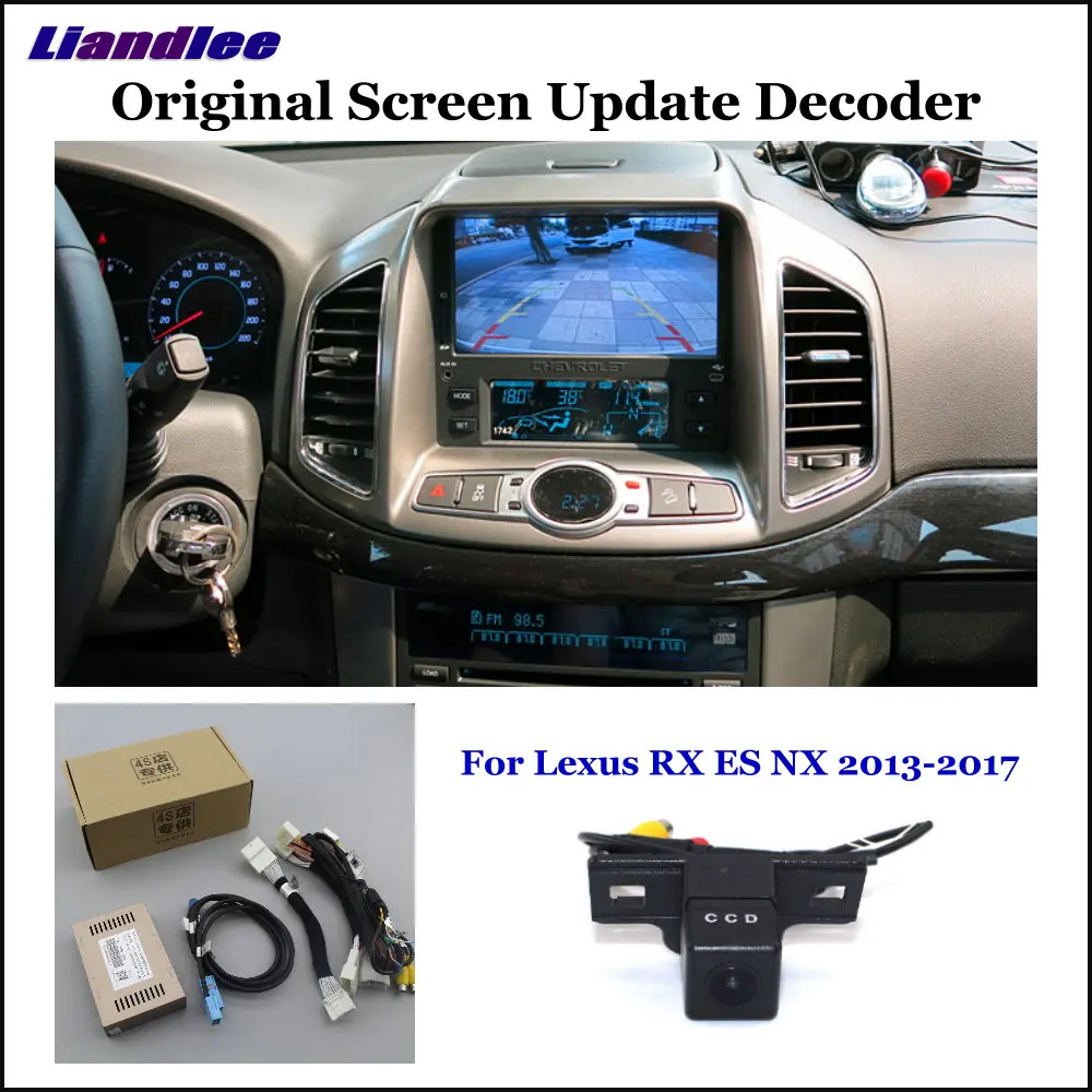 

Liandlee Original Screen Update System For Lexus RX ES NX 2013-2017 Rear Reverse Parking Camera Digital Decoder Rear camera