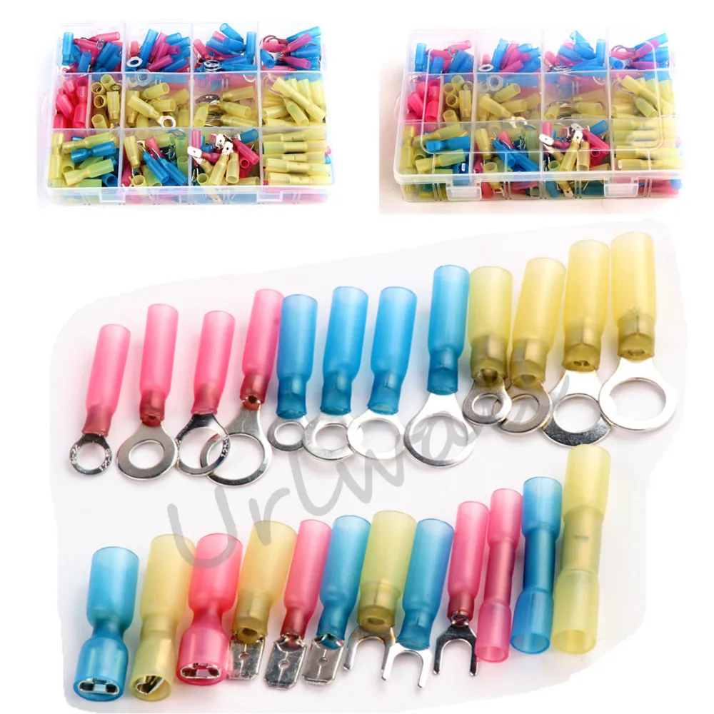 240PCS Waterproof Wire Solder Assorted crimp Terminals Electrical Fully