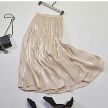 Лидер продаж плиссированные Длинная юбка супер огонь жатый юбка плиссированная шифоновая юбка