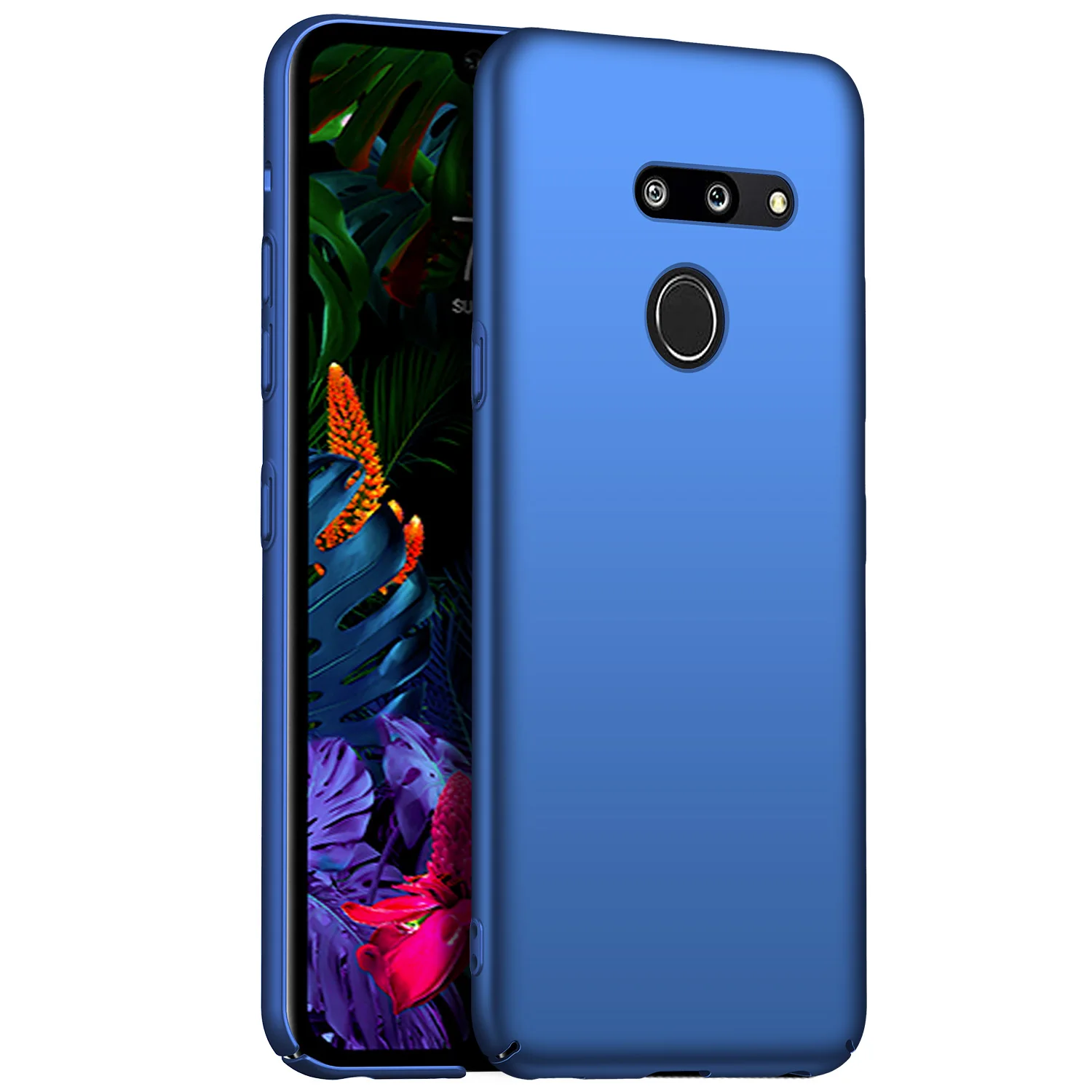 Ультратонкий минималистичный Тонкий чехол thinq для LG G8 G6 G5 G7, роскошный Высококачественный жесткий Тонкий чехол из поликарбоната, матовый защитный чехол на заднюю панель - Цвет: Blue